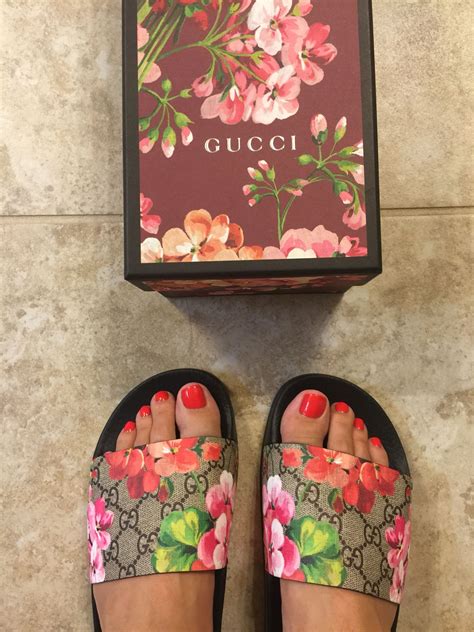 gucci floral slides cheap|gucci floral slides outfit.